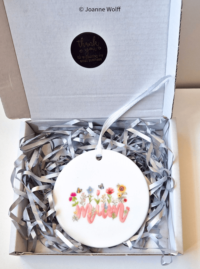 Mum Round Ceramic Keepsake  