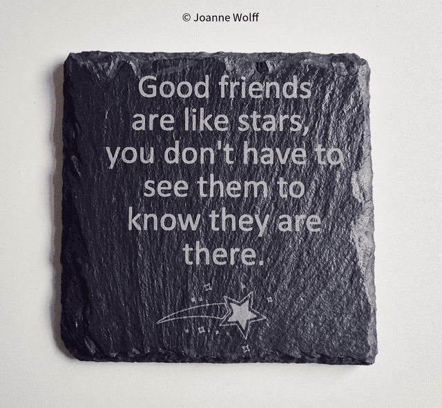 Good Friends Slate Coaster  