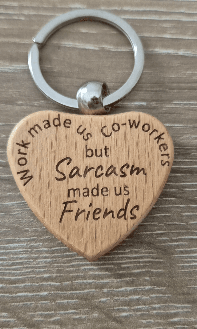 Co-worker to Friend Keyring   