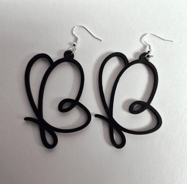 Butterfly Earrings (Black)