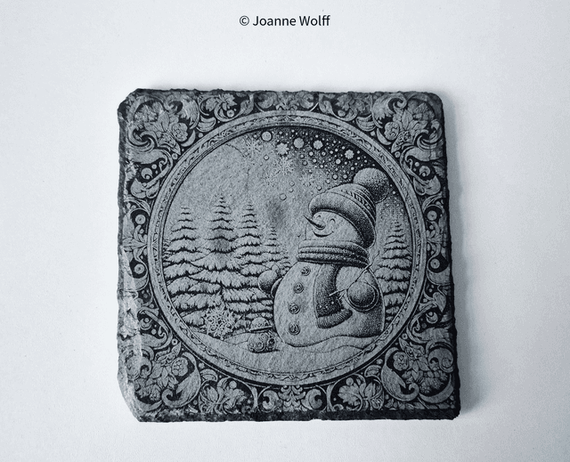 Snowman Coaster Set  