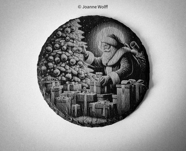 Father Christmas Coaster Set