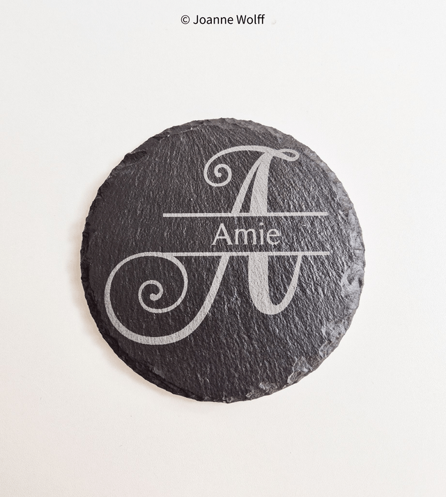 Slate Coaster - Mother & Daughter  (1)