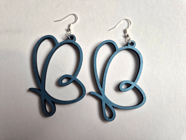 Butterfly Earrings (Blue)
