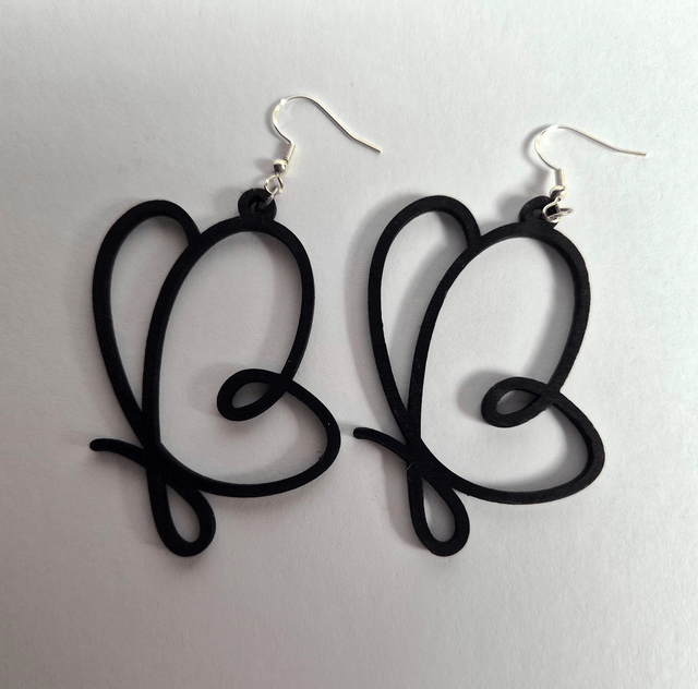 Butterfly Earrings (Black)
