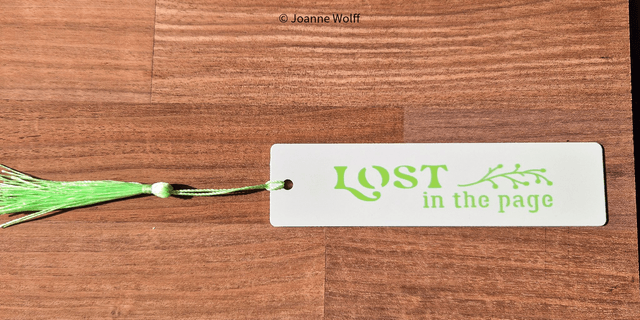 Aluminium bookmark