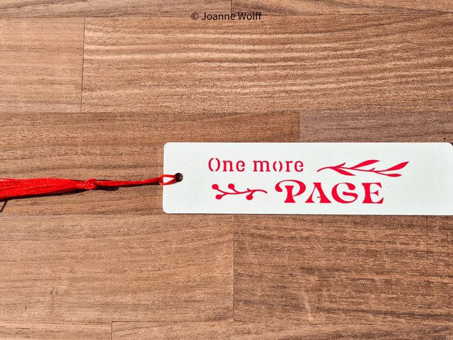 Aluminium bookmark