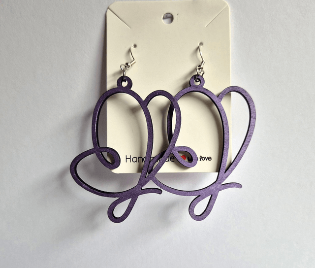 Butterfly Earrings (Purple)