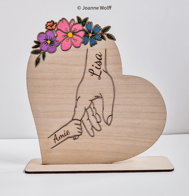 Mothers Day Wooden Hands Plaque