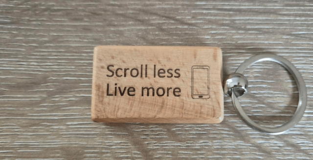 Scroll Less Keyring