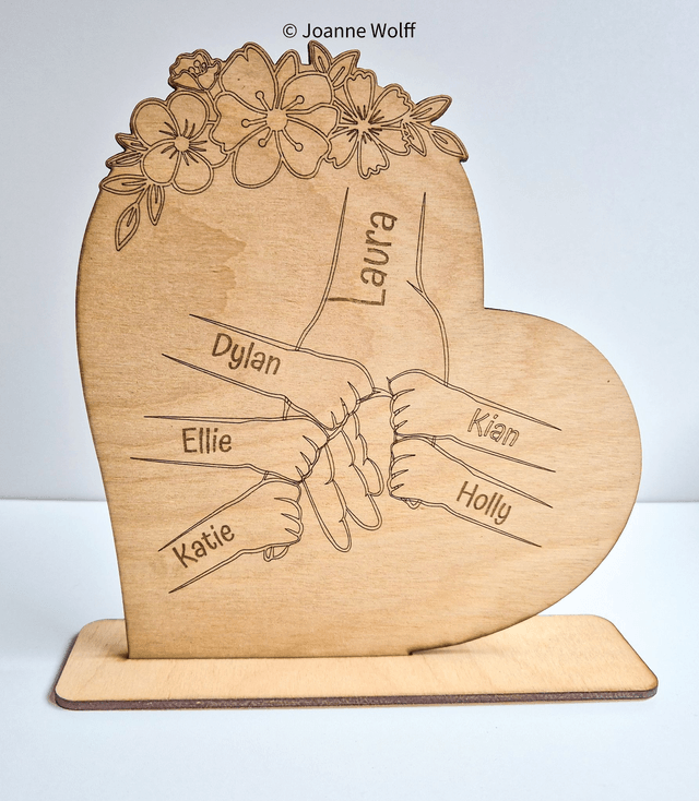 Mothers Day Wooden Hands Plaque