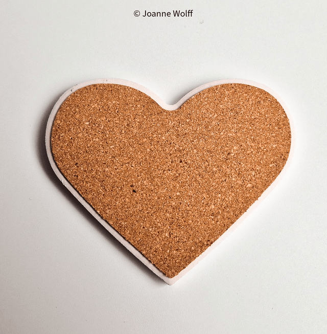 Ceramic Heart Shaped Coaster