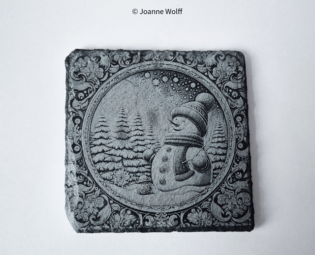 Snowman Coaster Set