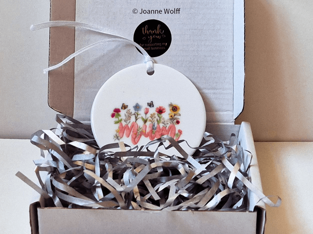 Mum Round Ceramic Keepsake